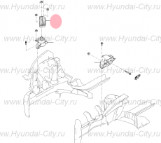 Опорная пластина двигателя Hyundai Creta