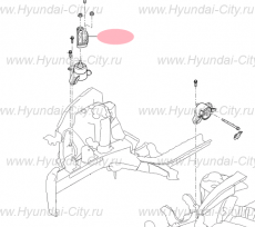 Опорная пластина двигателя Hyundai Solaris II