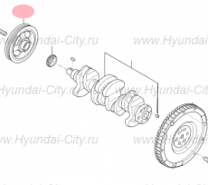 Шкив коленвала 1.4 '16 Hyundai i30 II
