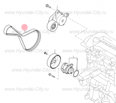 Ремень приводной 1.4 '16 Hyundai i30 II