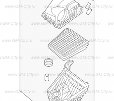 Корпус воздушного фильтра Hyundai Equus