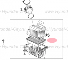 Фильтр воздушный Hyundai Santa Fe II