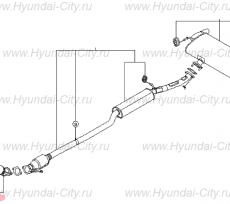 Глушитель передний 2.0 Hyundai Tucson III