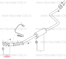 Глушитель передний Hyundai Elantra VI