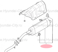 Глушитель задний Hyundai Elantra VI
