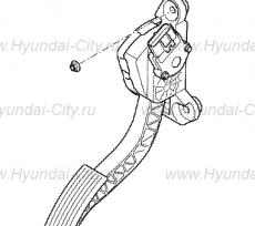 Педаль акселератора Hyundai Creta