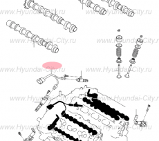 Проводка датчиков давления масла двигателя Hyundai Santa Fe II