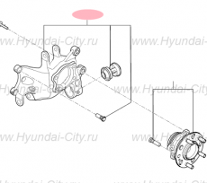 Кулак задний правый Hyundai Tucson III