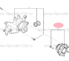 Ступица задняя Hyundai Tucson III
