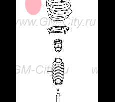 Пружина передняя Hyundai ix35