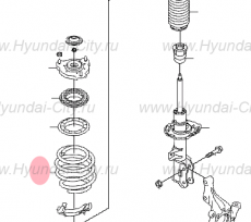 Пружина передняя Hyundai Tucson III