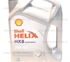 Масло моторное синтетическое shell helix hx8 sae 5w-40 4л бензин Hyundai Equus