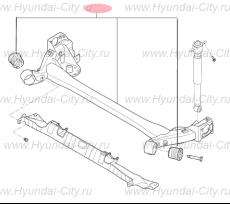 Балка задняя (торсион) Hyundai Elantra VI
