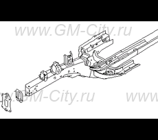 Лонжерон передний правый Hyundai ix35