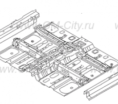 Панель пола передняя Hyundai ix35