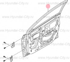 Дверь передняя левая Hyundai Solaris I