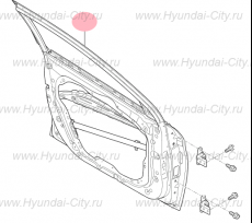 Дверь передняя левая Hyundai Elantra VI