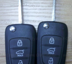 Ключ с иммобилайзером Hyundai Solaris I