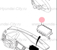 Подушка безопасности пассажира Hyundai Solaris II