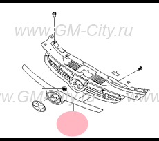 Молдинг решетки радиатора Hyundai i30 II