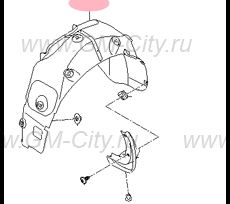 Подкрылок задний левый Hyundai ix35