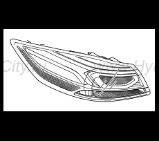 Фонарь левый внешний Hyundai Elantra VI
