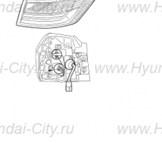 Фонарь правый внешний Hyundai Creta