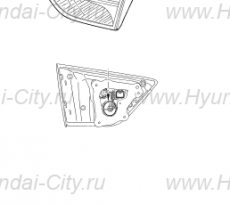 Фонарь правый внутренний Hyundai Creta
