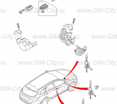 Ключ зажигания Hyundai i40