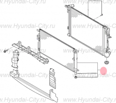 Радиатор кондиционера Hyundai Tucson III