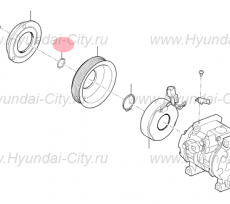 Стопорное кольцо компрессора кондиционера Hyundai Creta