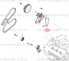 Прокладка помпы 3.0-3.8 Hyundai Equus