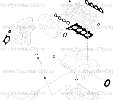 Набор прокладок для двигателя 1.6 '16 Hyundai Elantra VI
