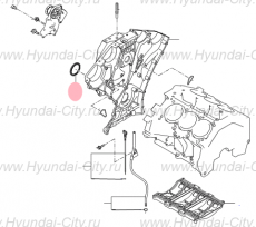 Сальник коленвала передний Hyundai Santa Fe III