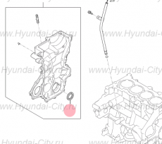 Сальник коленвала передний 1.4-1.6 '16 Hyundai Solaris II