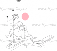 Опора двигателя '13 Hyundai Creta