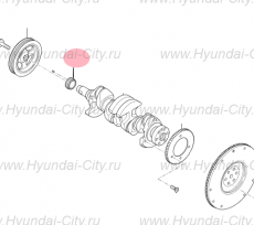 Шестерня коленвала 1.6 Hyundai Elantra V