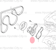 Помпа 2.0 Hyundai Sonata VII