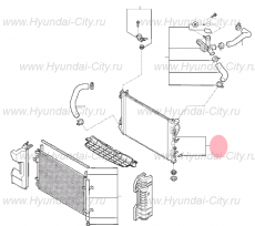 Радиатор охлаждения акпп Hyundai Solaris II