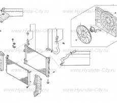 Резистор вентилятора охлаждения Hyundai Sonata VII