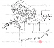 Трубопровод системы охлаждения 2.0 Hyundai ix35