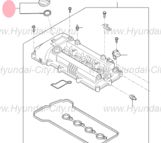Крышка маслозаливной горловины Hyundai Sonata VII