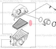Фильтр воздушный 3.8 Hyundai Equus