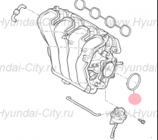 Прокладка дроссельной заслонки Hyundai Elantra V