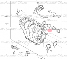 Прокладка впускного коллектора 1.6 Hyundai ix35