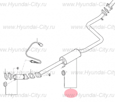 Глушитель средний Hyundai Elantra VI