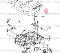 Крышка двигателя 3.0-3.5 Hyundai Grand Santa Fe I