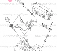 Рампа топливная правая 3.0-3.8 Hyundai Equus