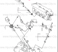 Проводка инжектора правая Hyundai Equus