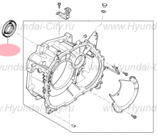 Кольцо уплотнительное вала кпп Hyundai Sonata VII